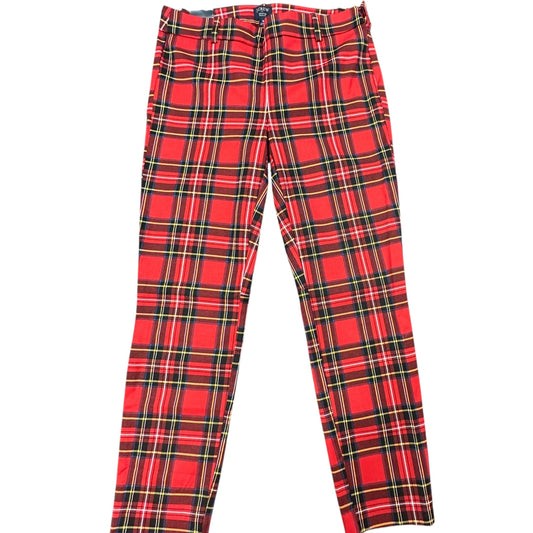 J CREW RED PLAID WINNIE PANT NWT $79 216 SZ 6