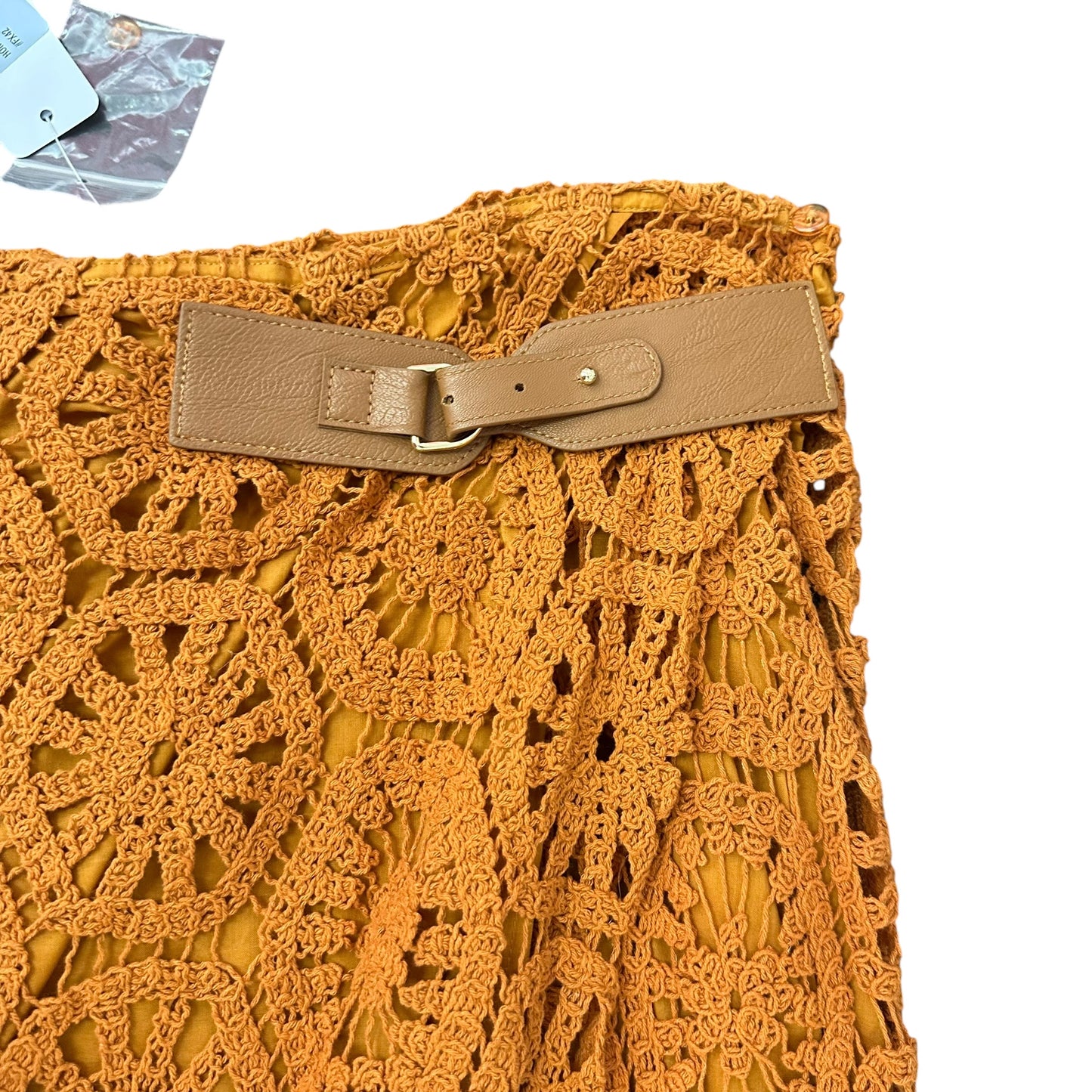SOFT SURROUNDINGS HONEY GINGER CROCHET SKIRT NWT 53 XL