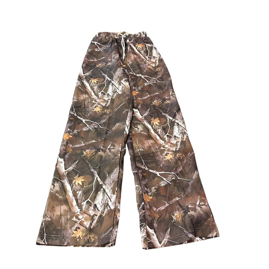 CAMO WIDE LEG DRAWSTRING PANTS 143 SMALL