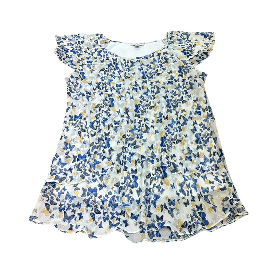 ROZ & ALI FLORAL BLOUSE 85 1X