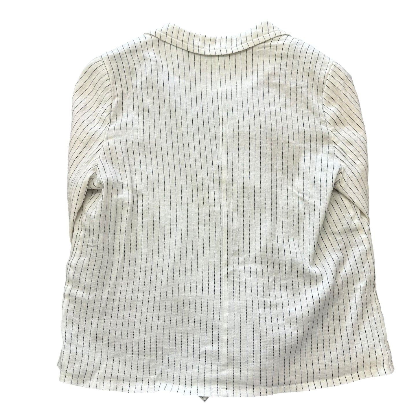 SUNDANCE WHITE PINSTRIPED CROPPED BLAZER 200 LARGE