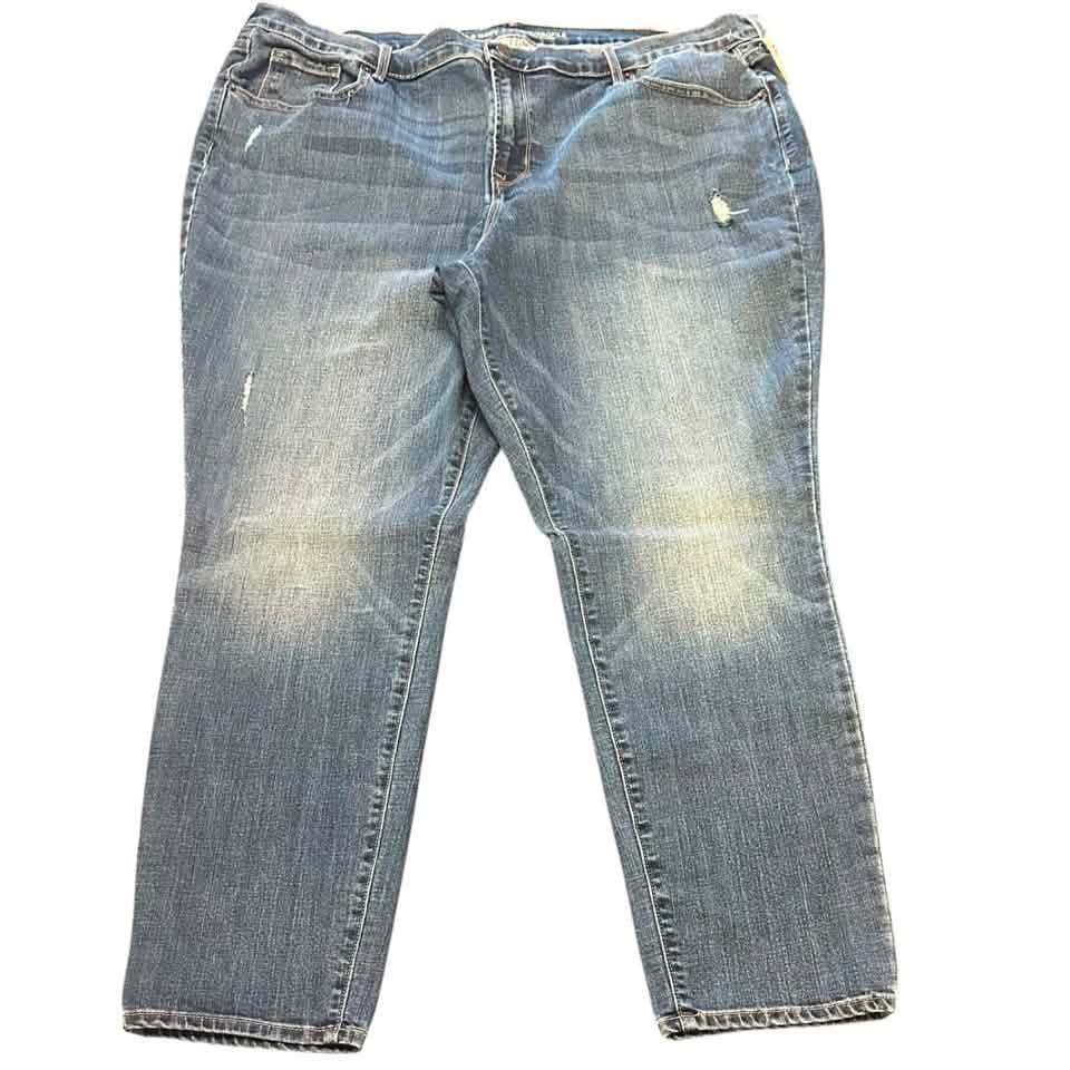 OLD NAVY MID RISE CURVY BLUE JEANS 270 SZ 20