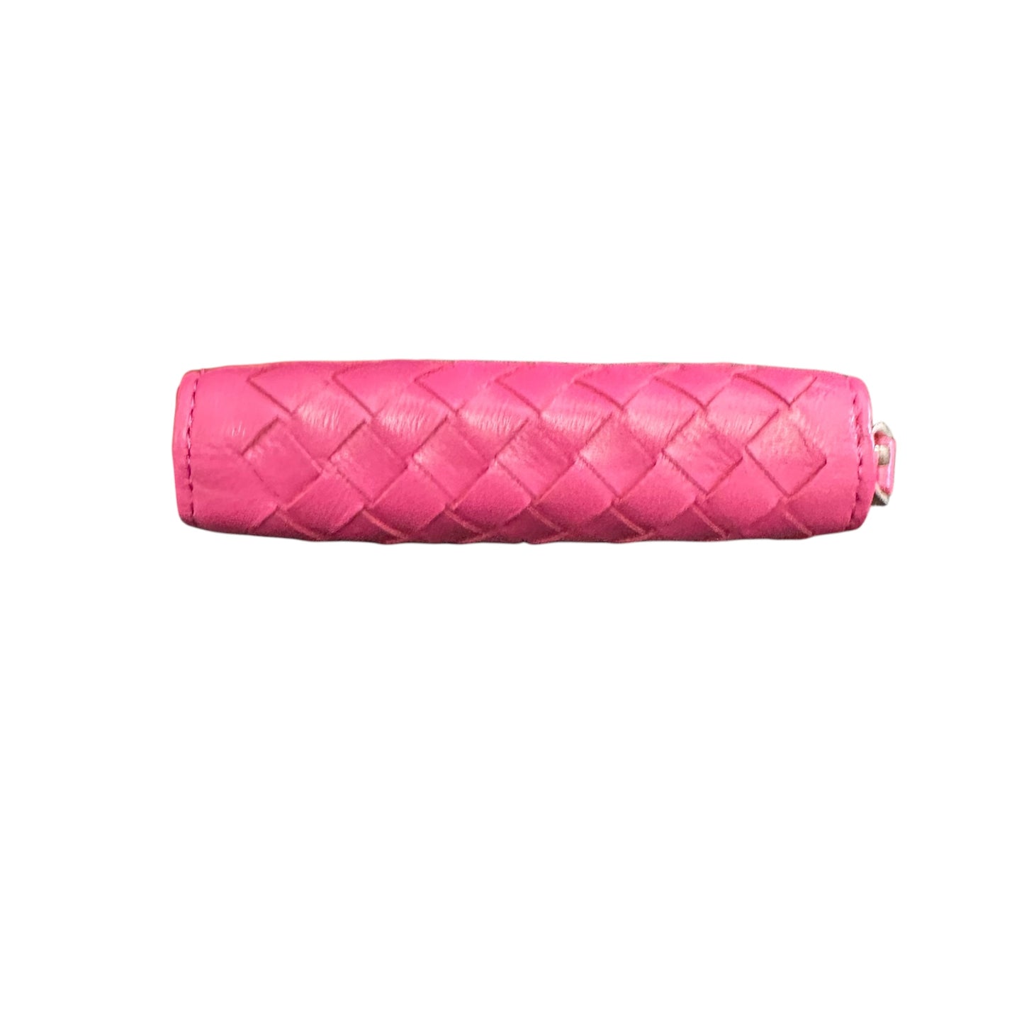 PINK BRAIDED SMALL ZIP AROUND WALLET 258 NWOT