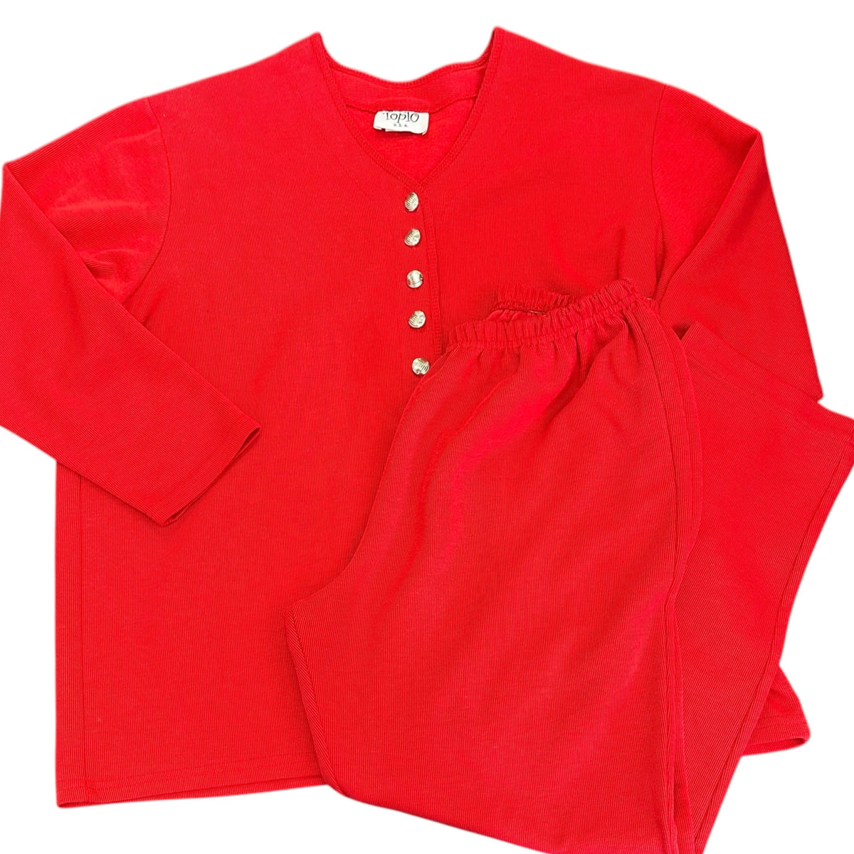 TOPIO RED 2 PIECE SET VINTAGE 289 LARGE