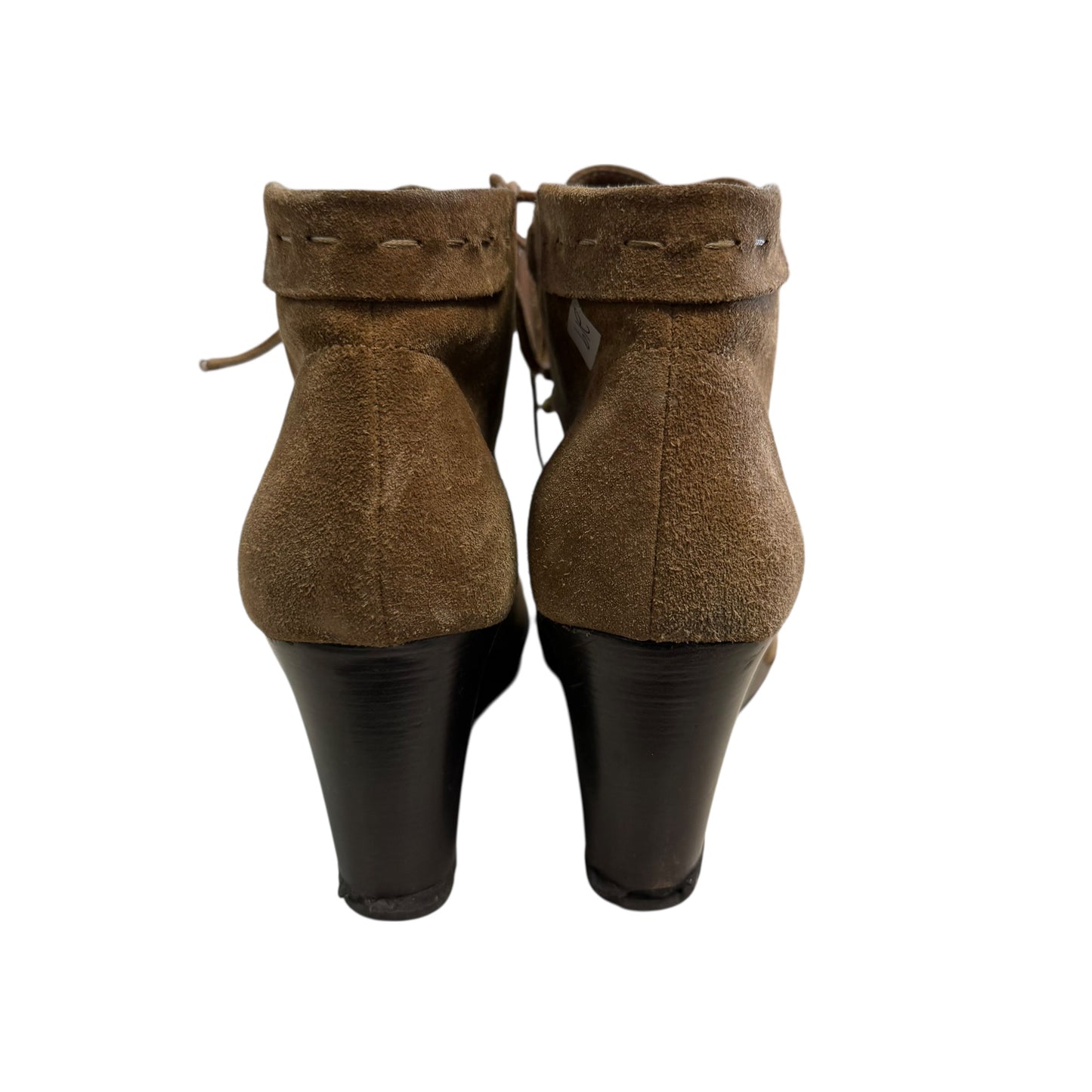 VIA SPIGA BROWN SUEDE LEATHER BOOTIES 219 SZ 9.5