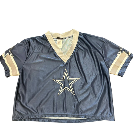 NFL CROPS COWBOY FOOTBALL JERSEY 198 LARGE