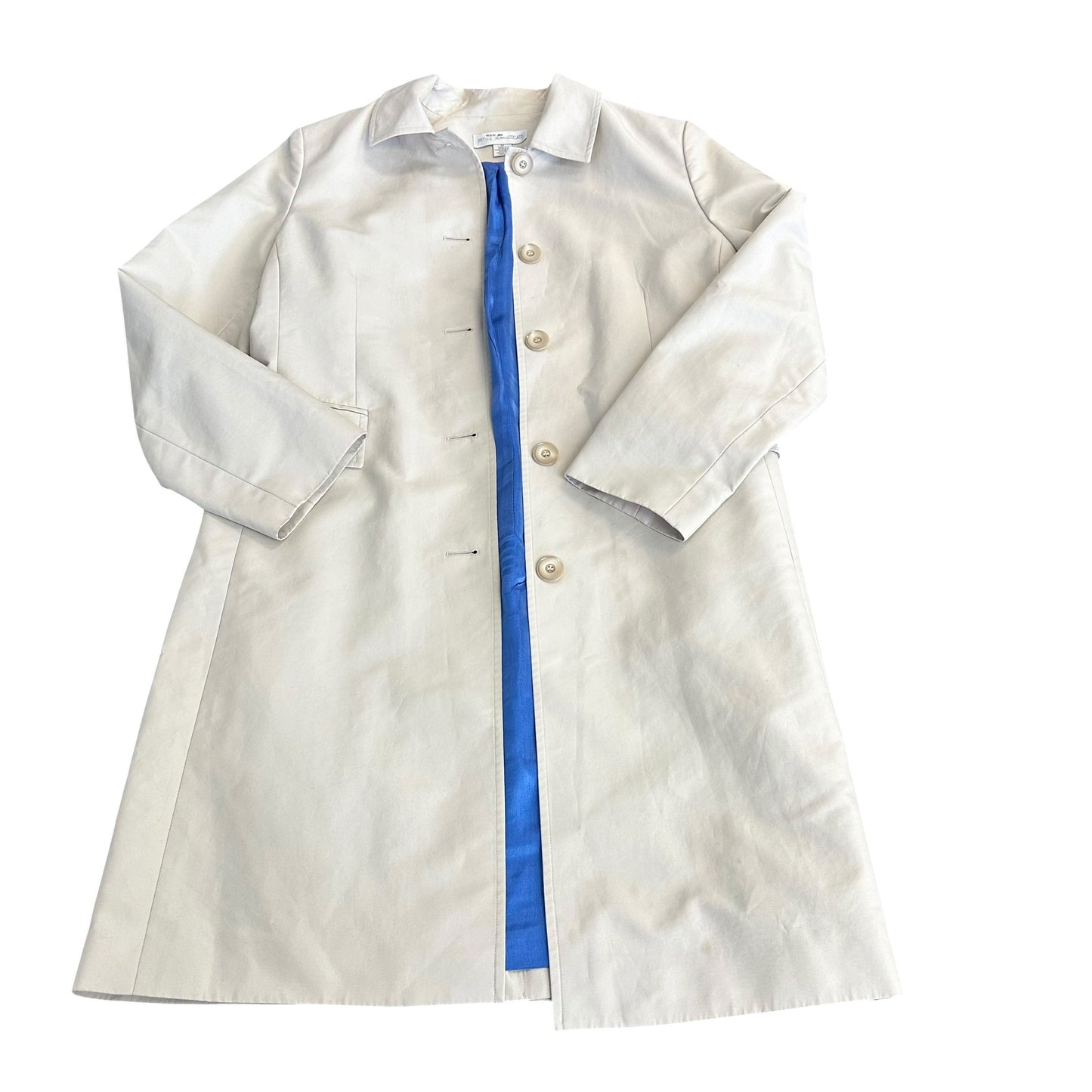 PETITE SOPHISTICATE KHAKI TAN TRENCH COAT 216 MEDIUM