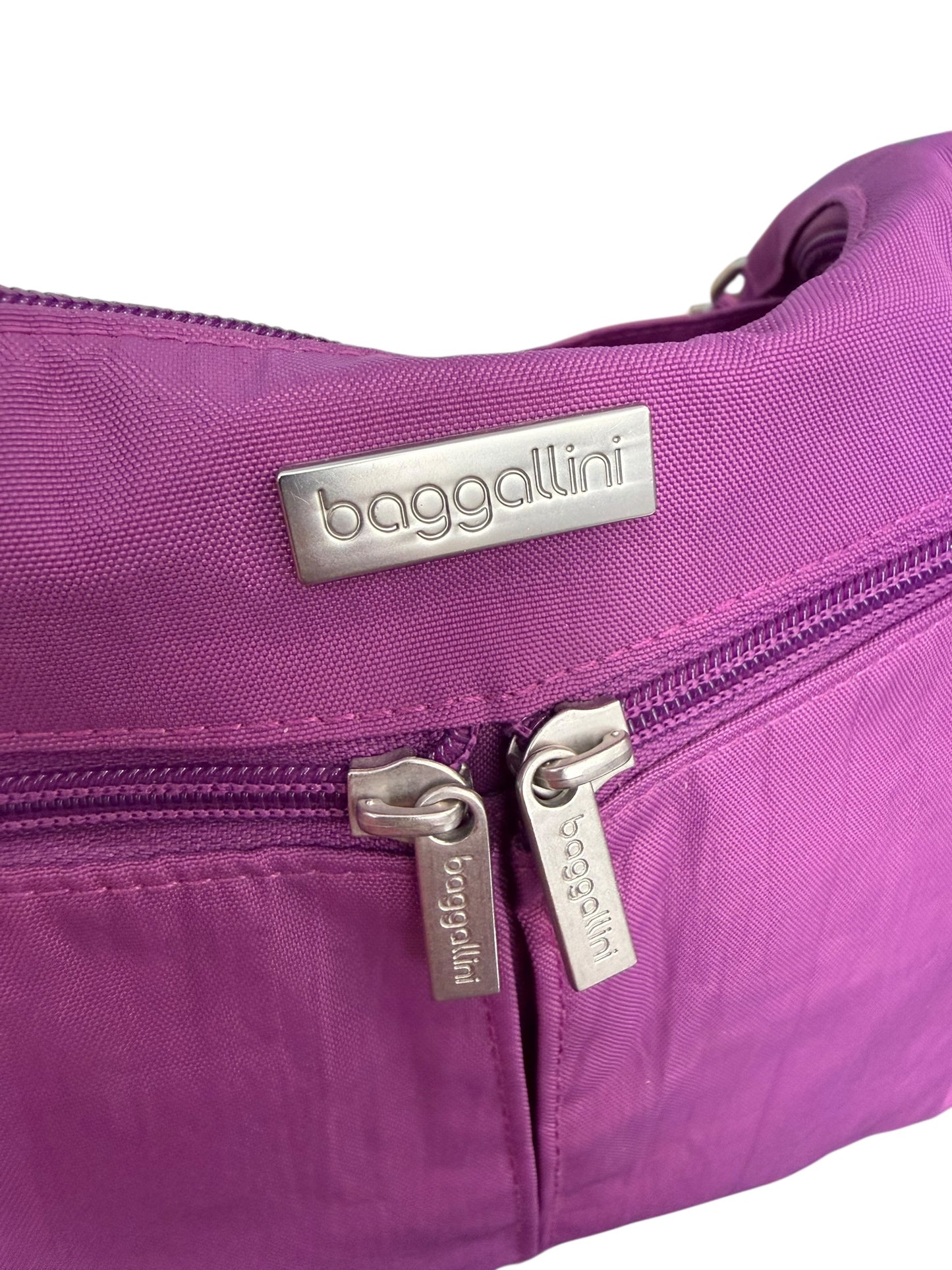 BAGGALLINI SECURTEX ANTI THEFT CROSSBODY SLASH & CUT RESISTENT PURPLE 258 OS