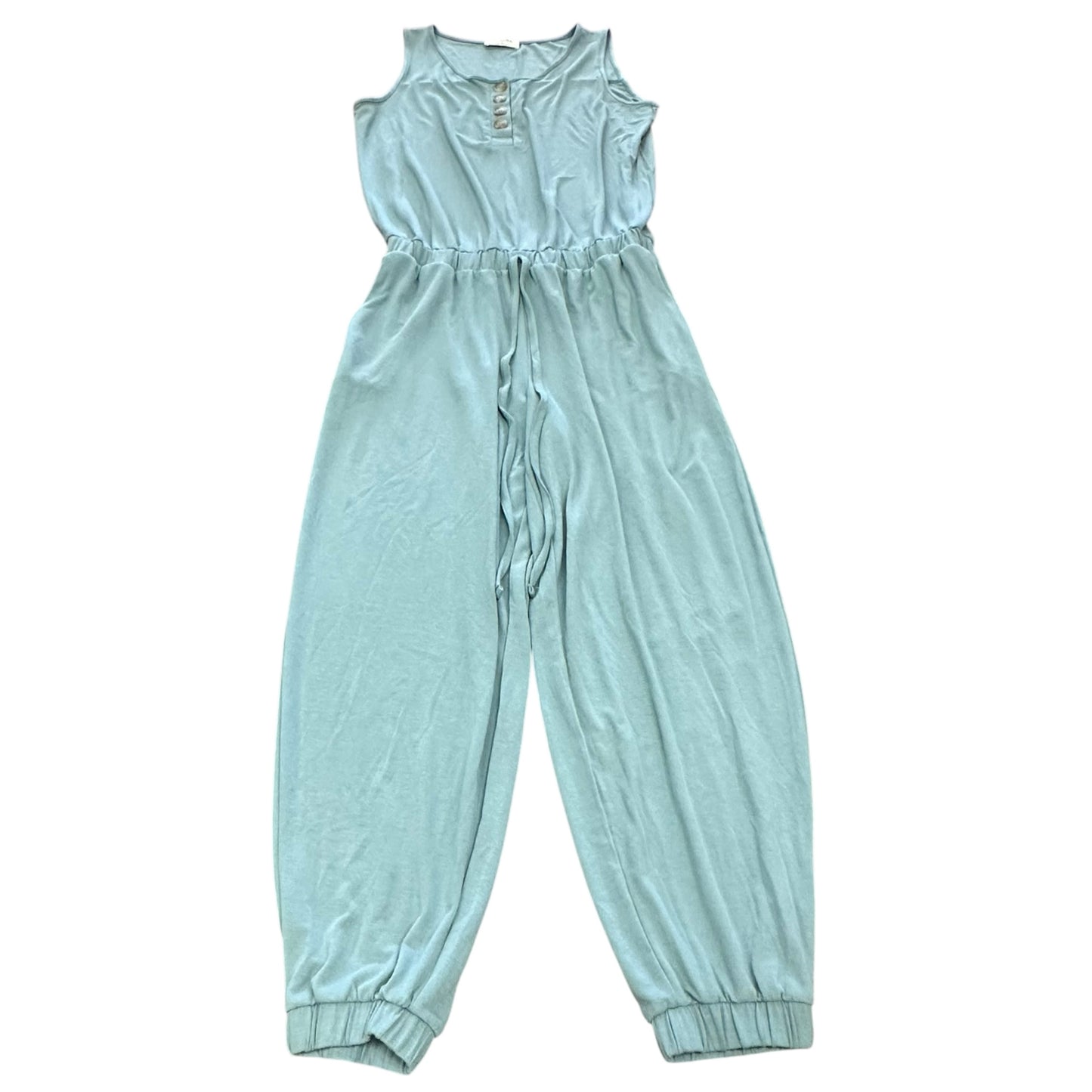 ZENANA BLUISH GRAY SLEEVELESS JUMPSUIT 234 LARGE