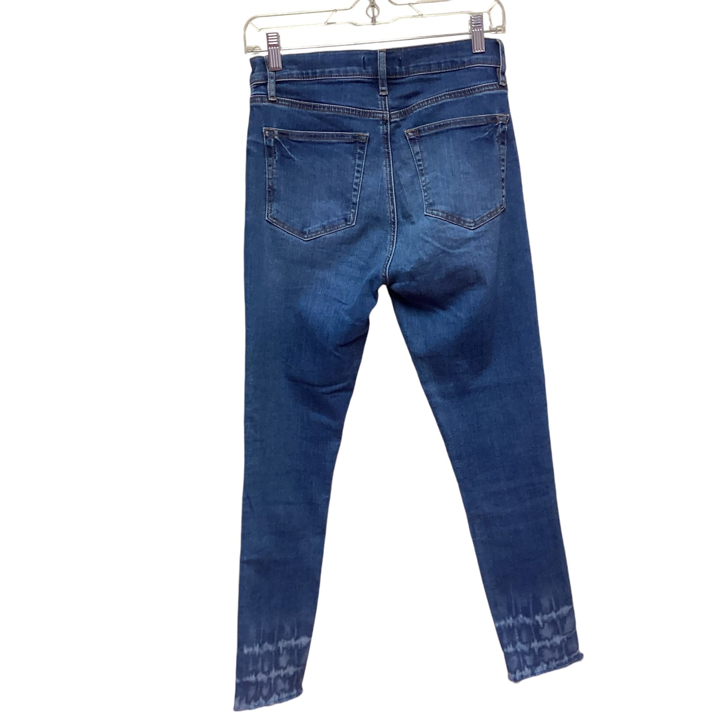 LOFT SKINNY CROP BLUE JEANS RAW HEM - SZ 2 - 190