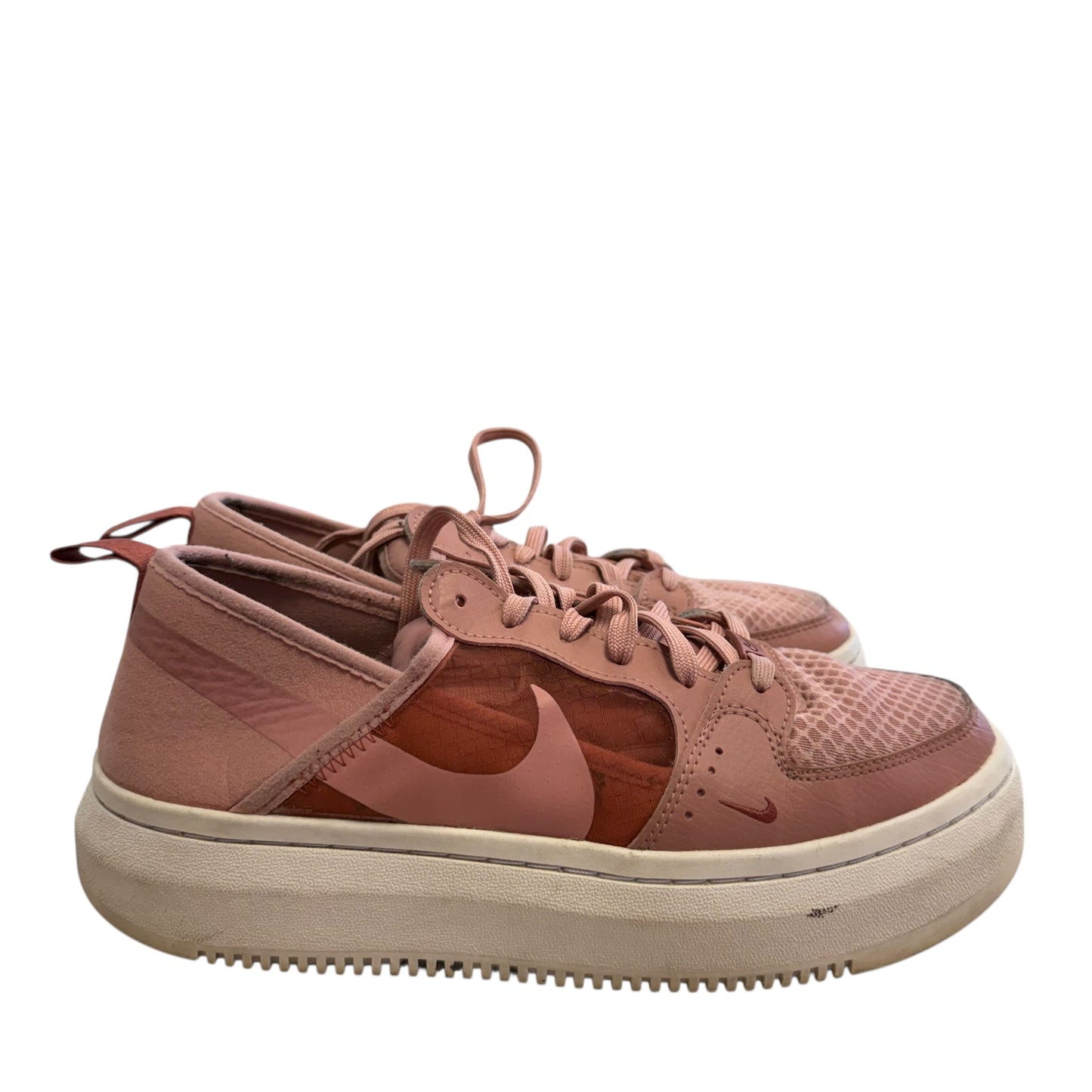 NIKE COURT VISION ALTA TXT RUST PINK SNEAKER 100 SZ 10