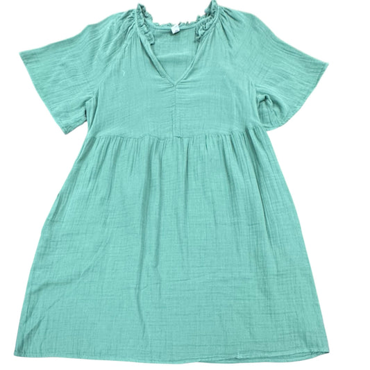 OLD NAVY GREEN DRESS 100 MEDIUM