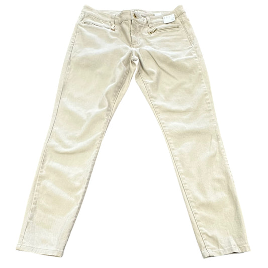 MICHAEL KORS TAN SKINNY JEANS 84 Sz 10