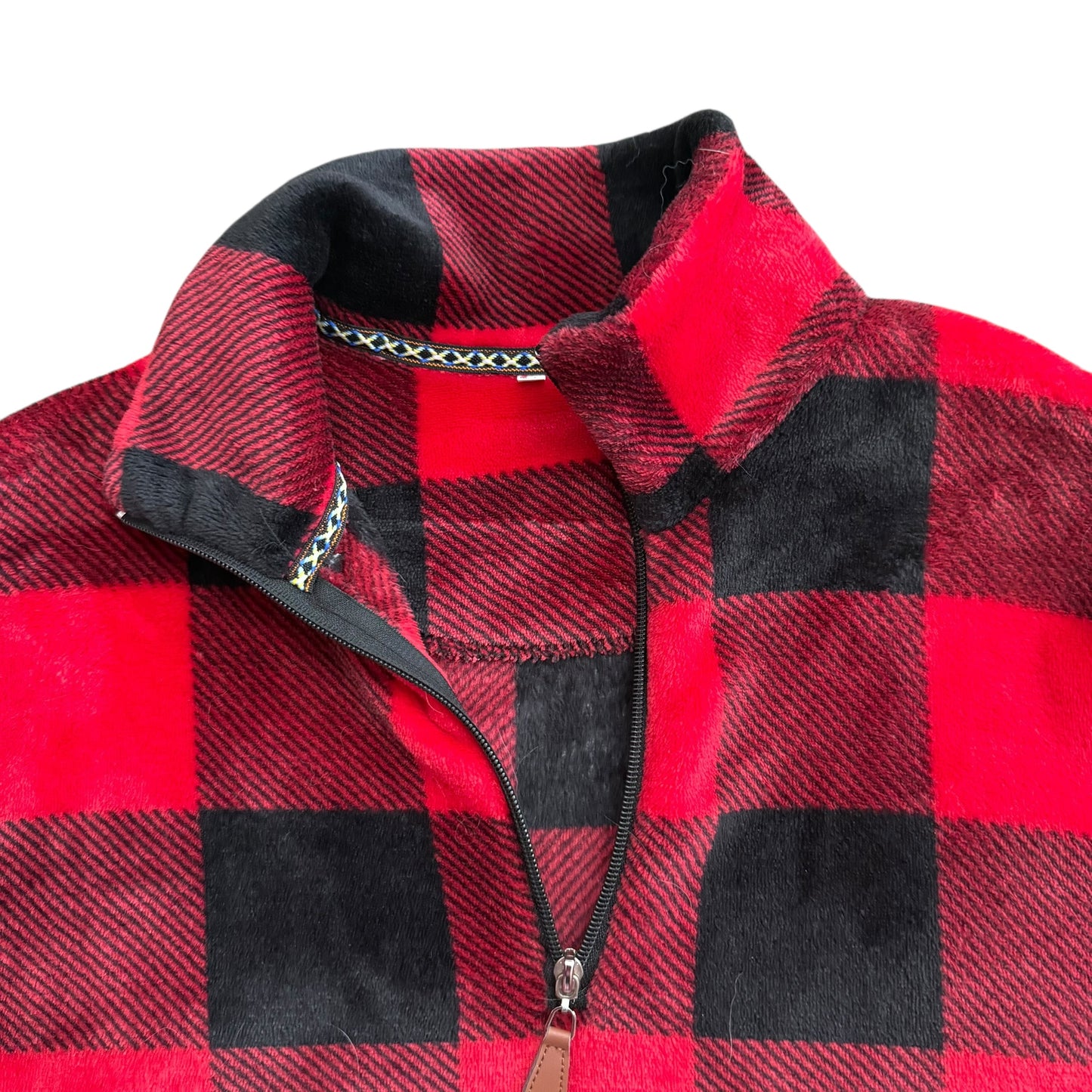 RED BLACK BUFFALO PLAID COZY PULLOVER 100 2XL NWOT