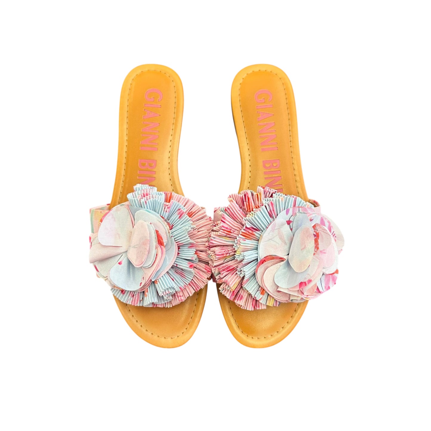GIANNI BINI NWB ZAVEN PINK FLORAL SANDALS 215 SZ 9