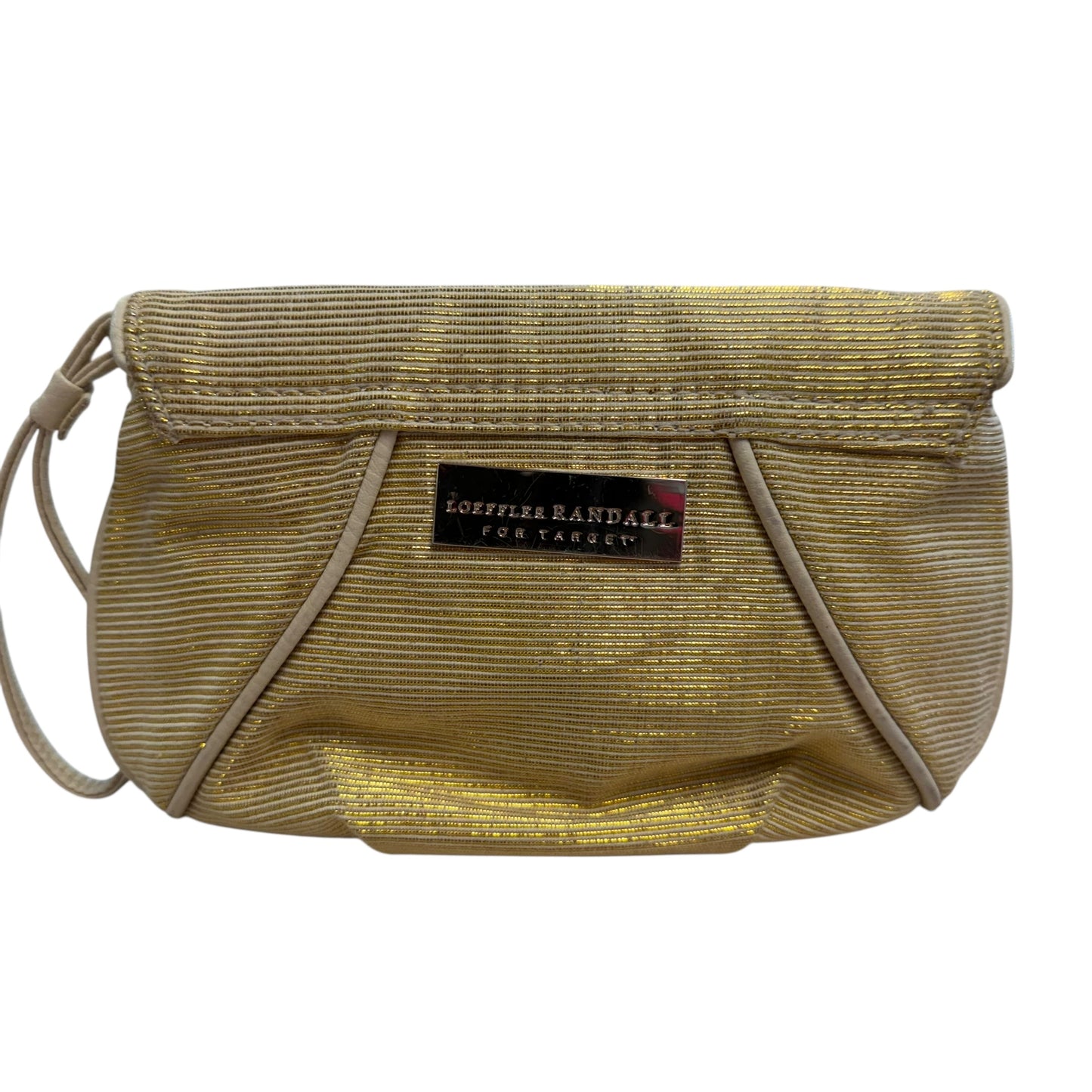 LOEFFLER RANDAL FOR TARGET GOLD FLORAL WRISTLET CLUTCH 100