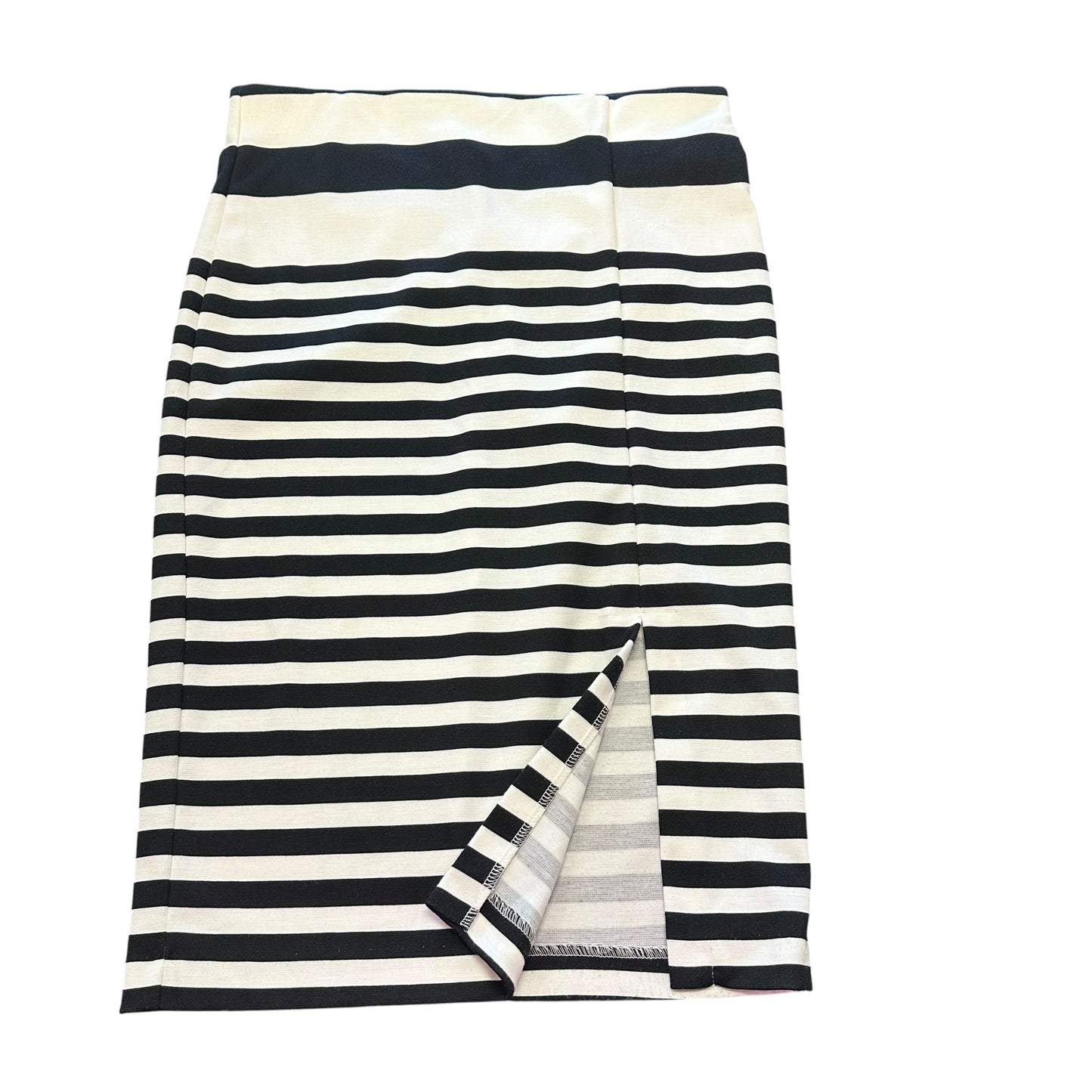 SOUL MATES BLACK WHITE STRIPED SKIRT Y2K 100 SMALL