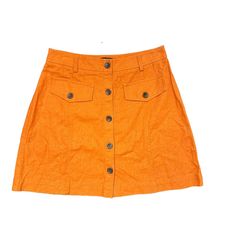 BANANA REPUBLIC ORANGE SKIRT • SZ 4 - 100