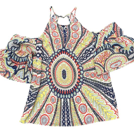 ALICE & TRIXIE MULTICOLOR SILK BLOUSE 249 XS