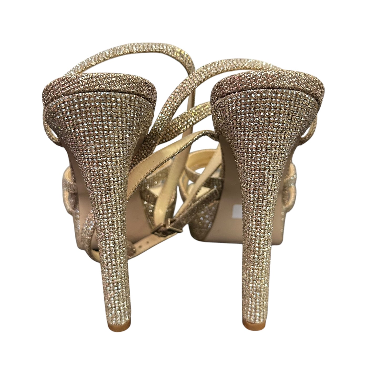 JESSICA SIMPSON RHINESTONE HEELS 143 SZ 9.5