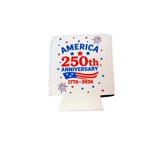 WHITE USA KOOZIE STARS FIREWORKS 100