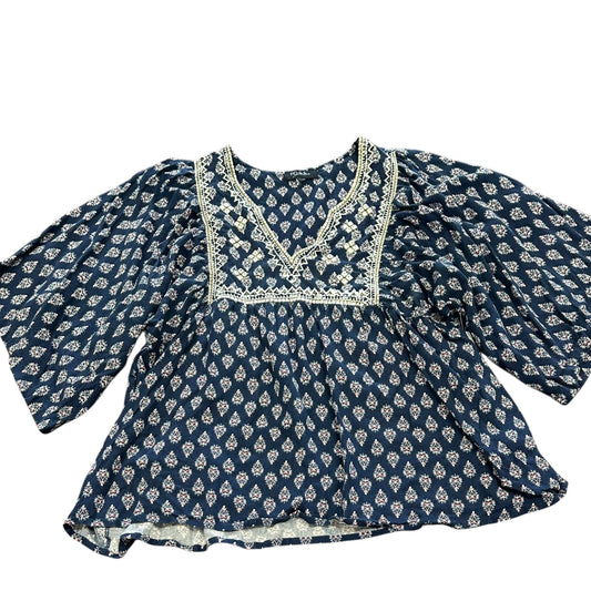 RD & KOKO NAVY BOHO BLOUSE 111 LARGE