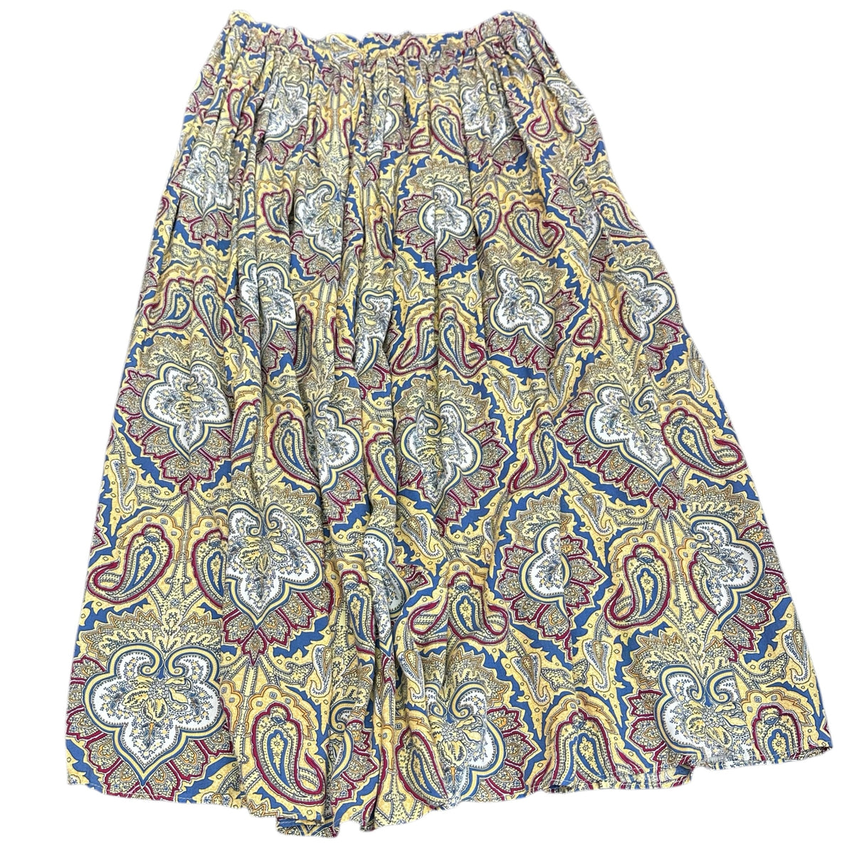 HILL COUNTRY YELLOW 90S PAISLEY SKIRT 289 SMALL