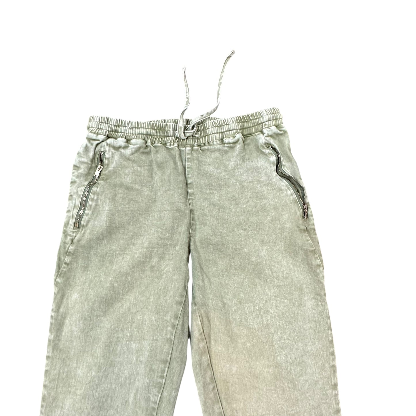 MUSTARD SEED GREEN STONE WASHED PANTS 239 SMALL