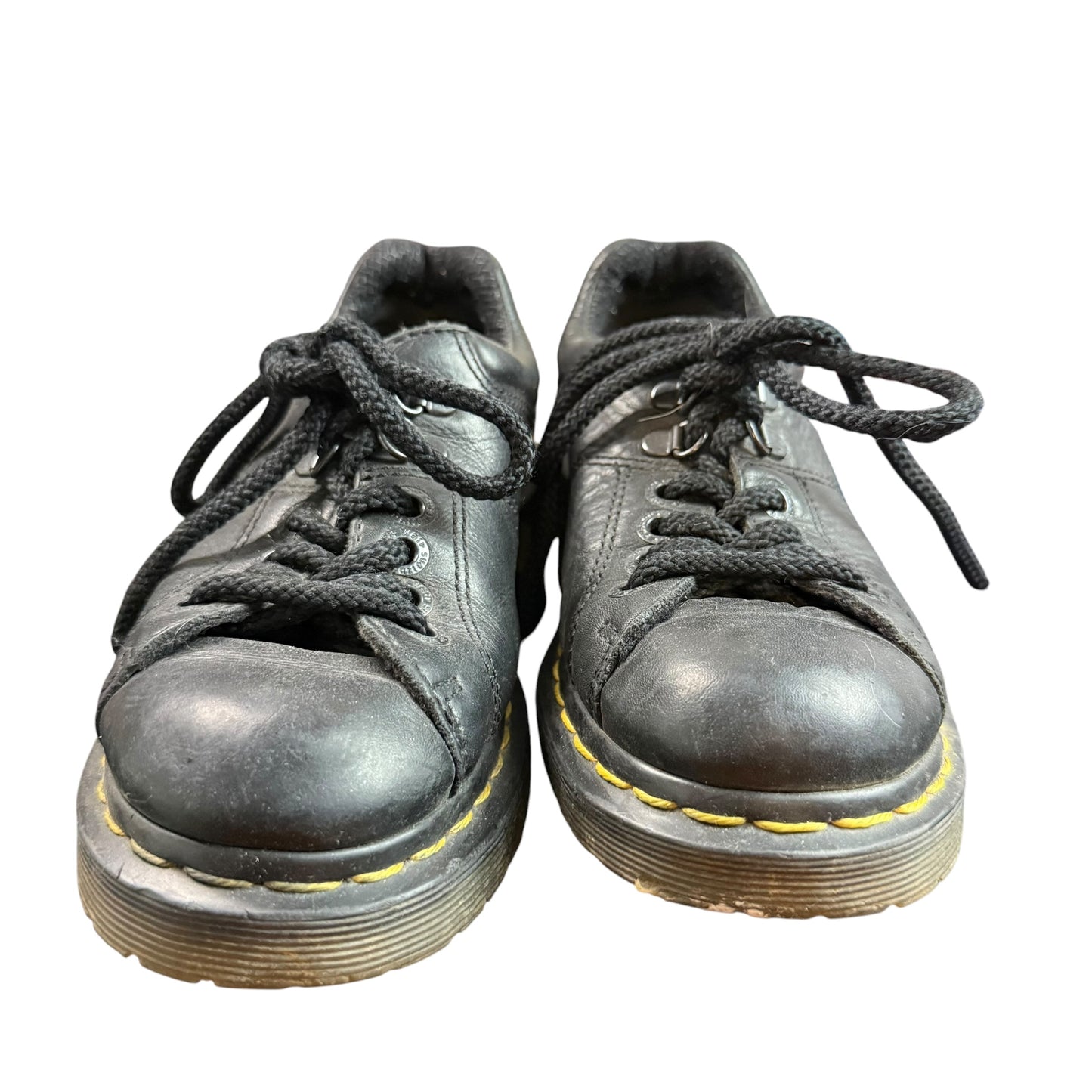 DR MARTENS BLACK LEATHER CHUNKY OXFORD SHOES 100 SZ 6