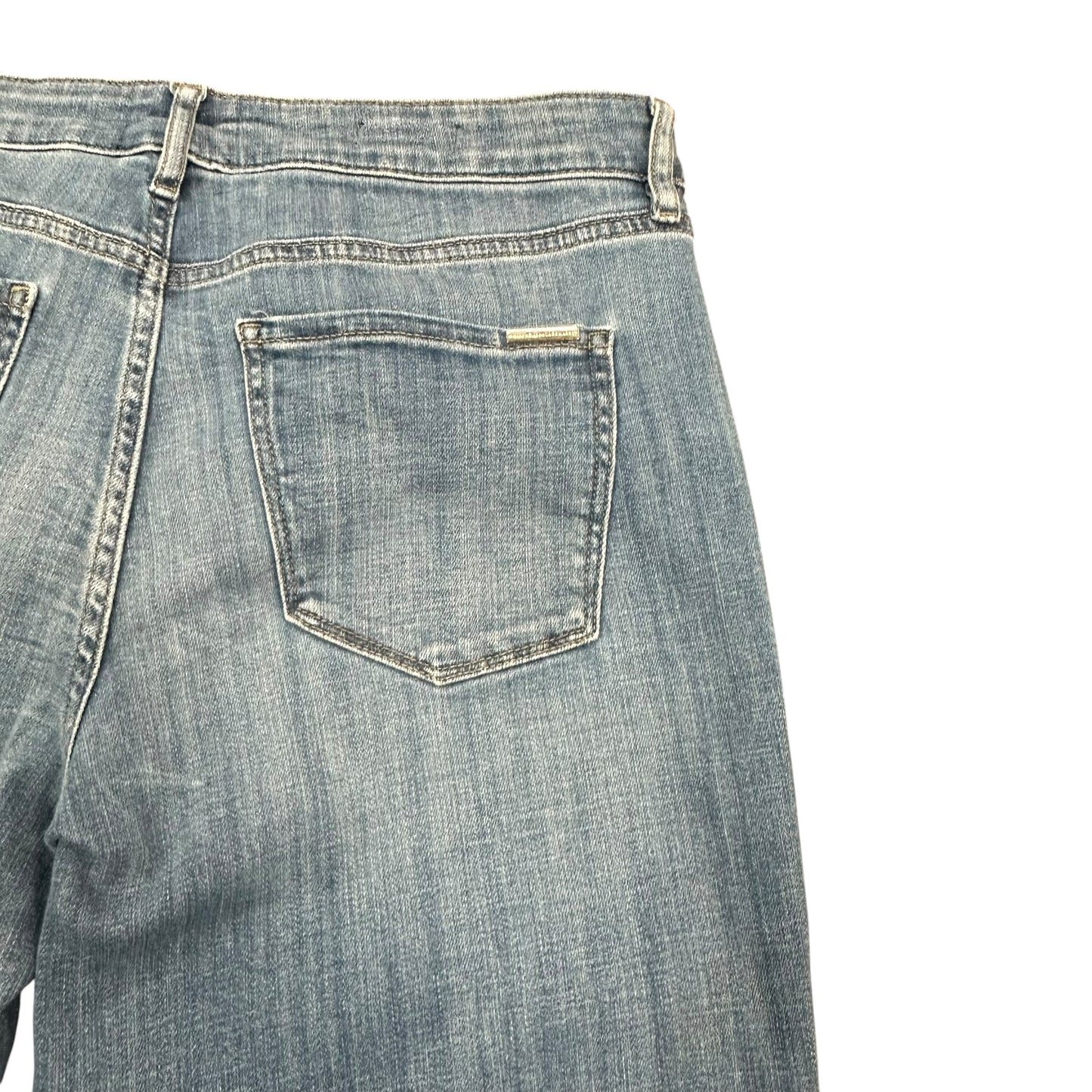 WHBM MID RISE GIRLFRIEND EVERYDAY SOFT DENIM BLUE JEANS 100 SZ 10 SHORT