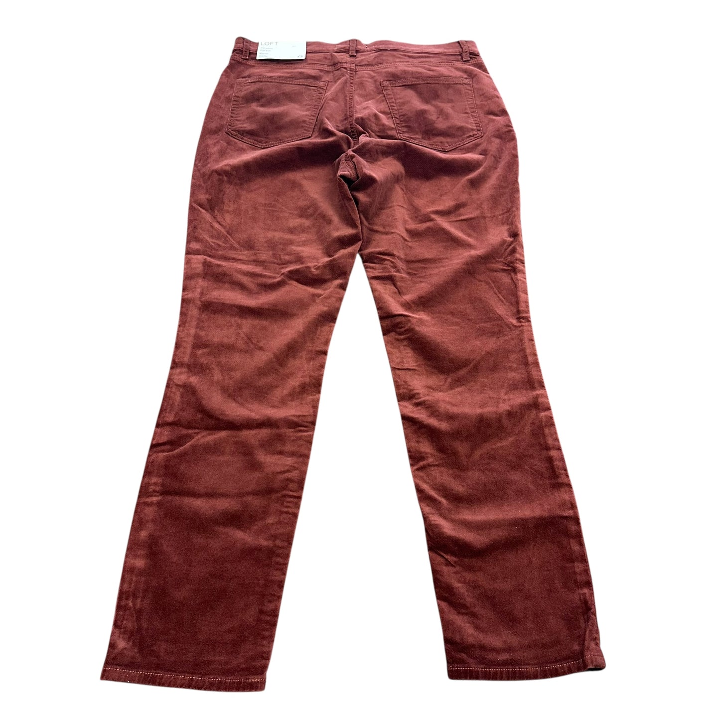 LOFT THE SKINNY HIGH RISE REG FIT VELOUR PANTS NWT 191 SZ 32/14