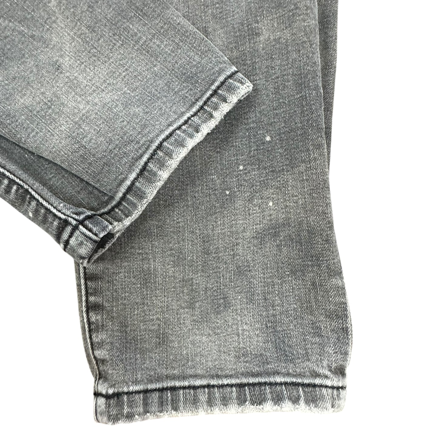 SNEAK PEEK GRAY WASH DISTRESSED HIGH RISE STRAIGHT JEANS 206 LARGE