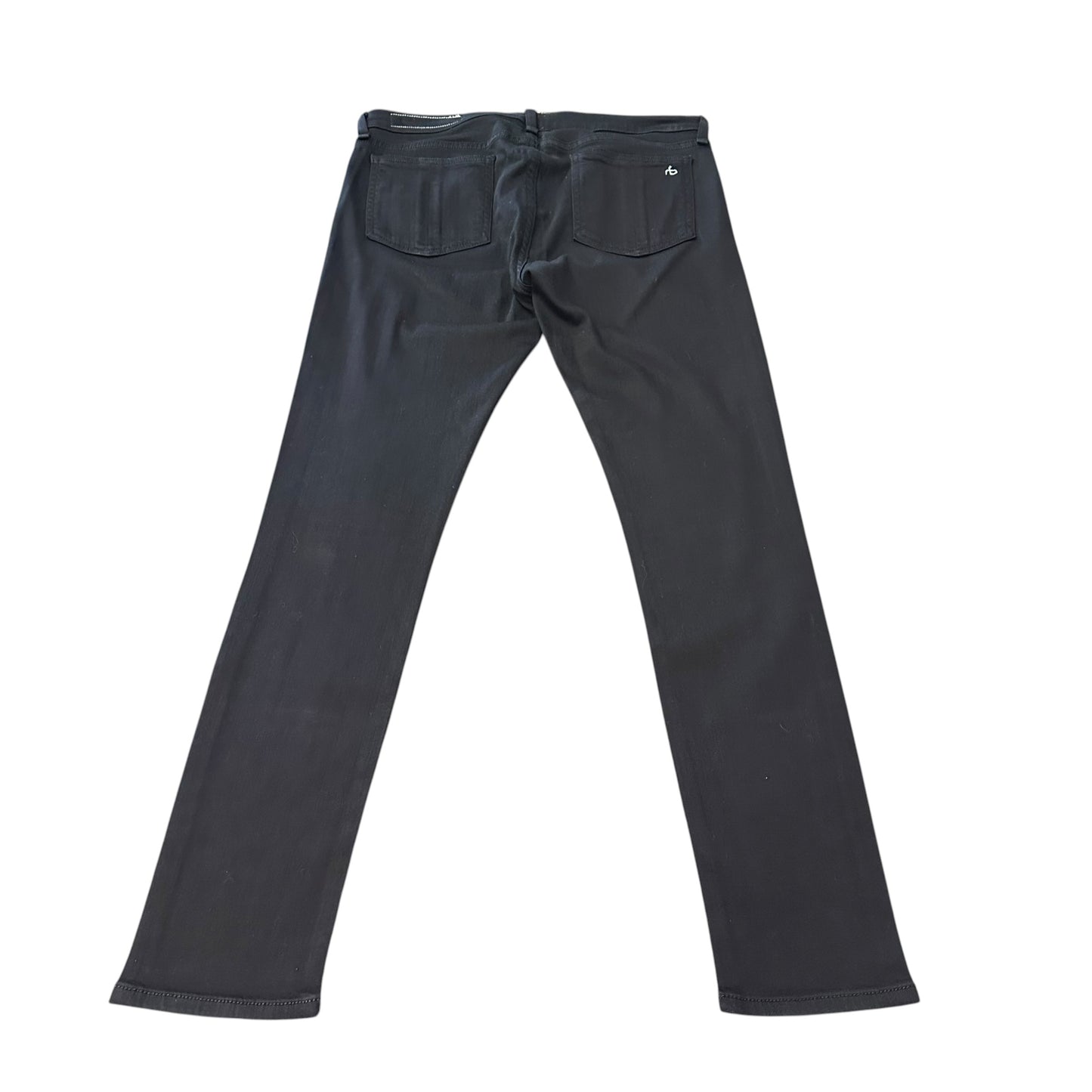 RAG & BONE JEAN BLACK CAPRI SKINNY 249 SZ 29