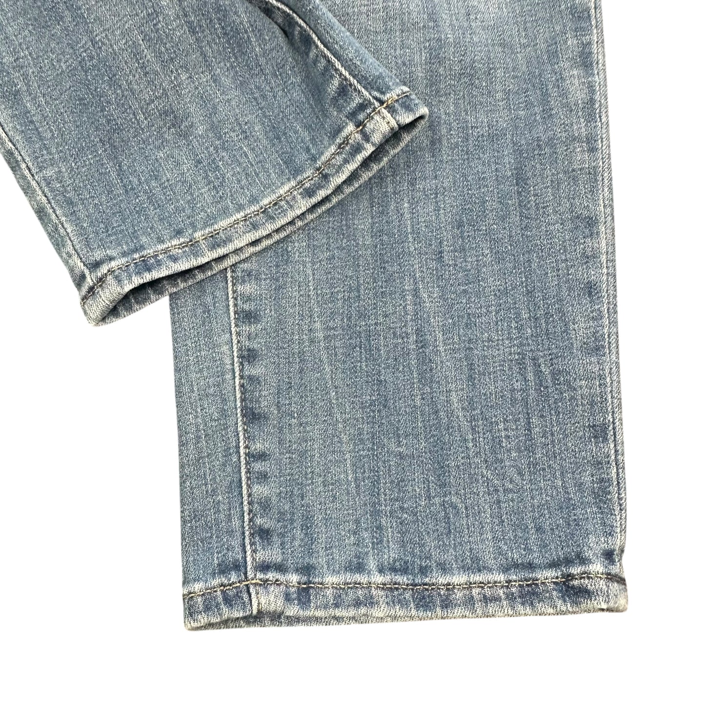 WHBM MID RISE GIRLFRIEND EVERYDAY SOFT DENIM BLUE JEANS 100 SZ 10 SHORT