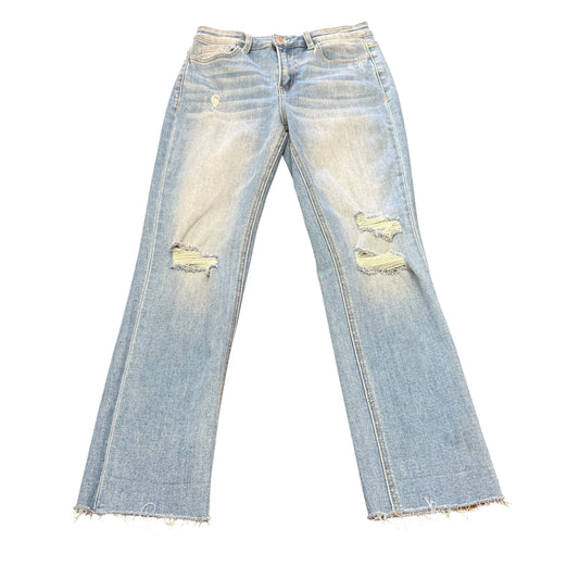 VERVET MEDIUM WASH HIGH RISE STRAIGHT LEG BLUE DENIM JEANS 100 SZ 28
