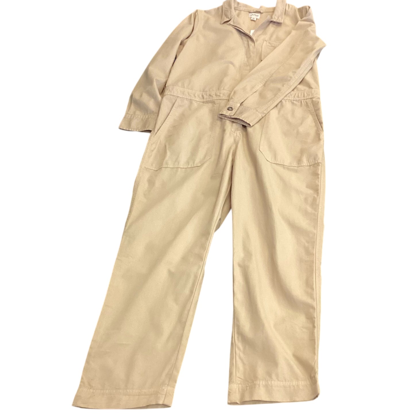 J CREW TAN CHINO UTILITY COVERALLS JUMPSUIT NWT 249 SZ 8