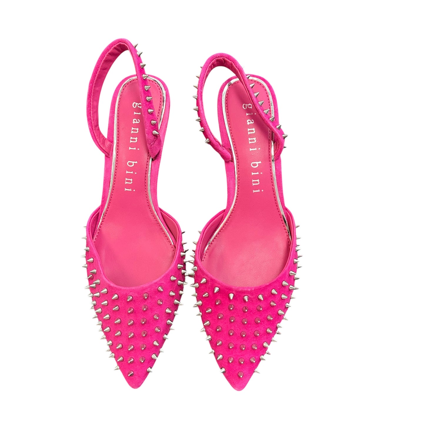 GIANNI BINI AZURIE STUDDED PINK HEELS 122 SZ 6