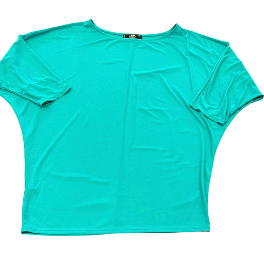 L&B GREEN 3/4 SLEEVE TOP 179 MEDIUM