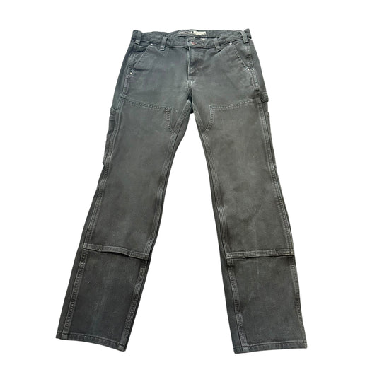 CARHARTT RELAXED FIT BLACK CARPENTERS PANTS 26 SZ 6