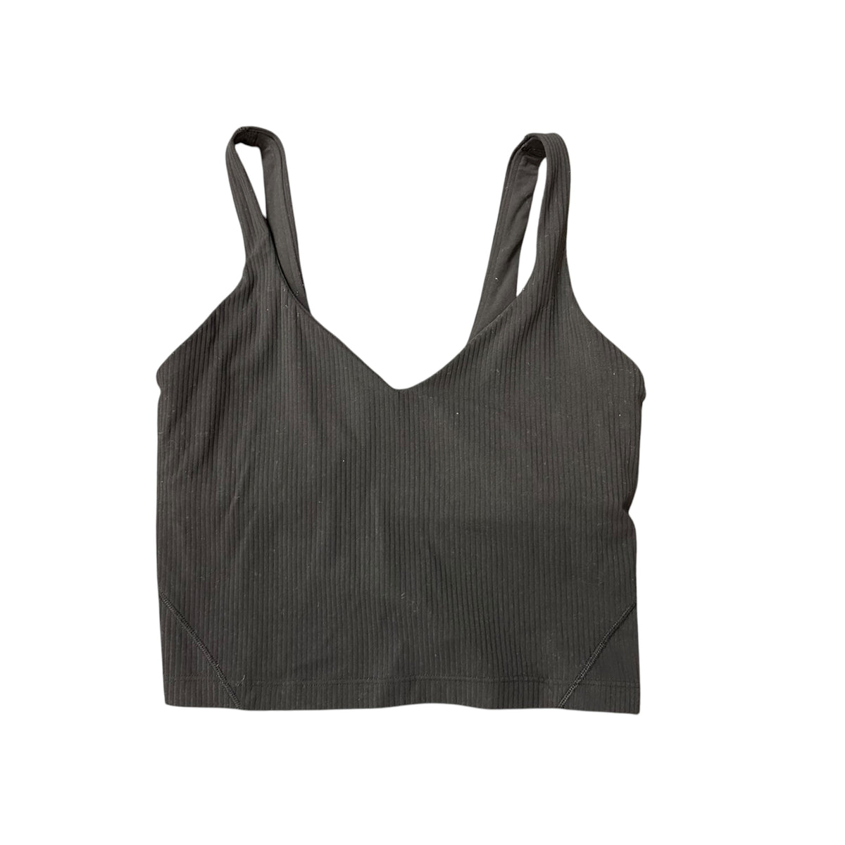 LULULEMON BLACK ALIGN RIBBED TANK TOP 143 Sz 4