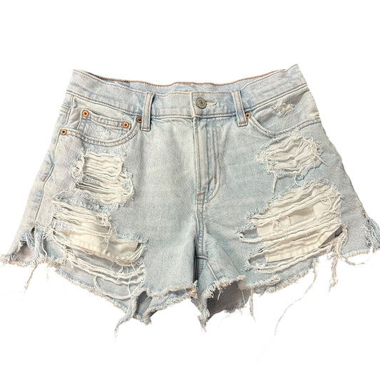 AMERICAN EAGLE LIGHT WASH DENIM SHORTS 90S BOYFRIEND 263 SZ 2