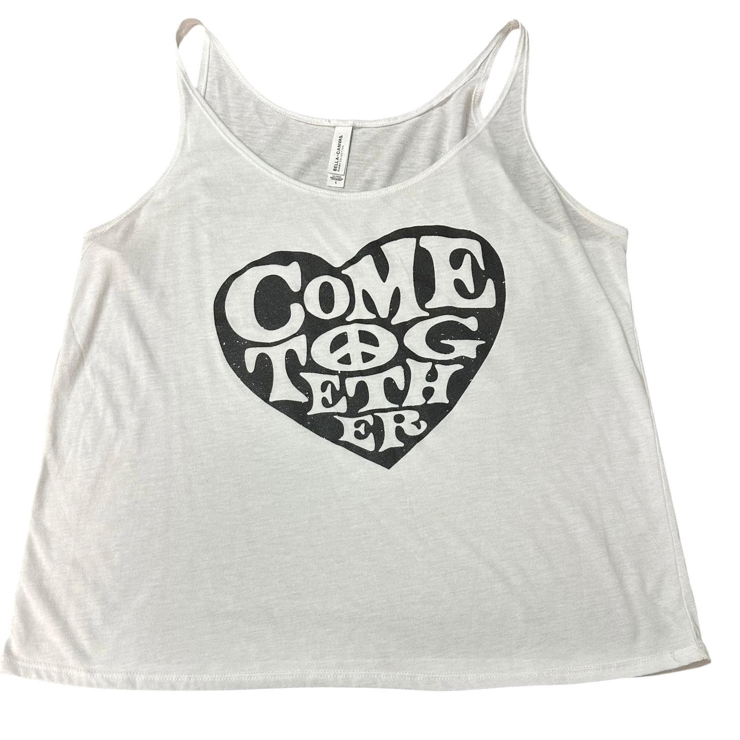 COME TOGETHER WHITE TANK TOP 82 LARGE