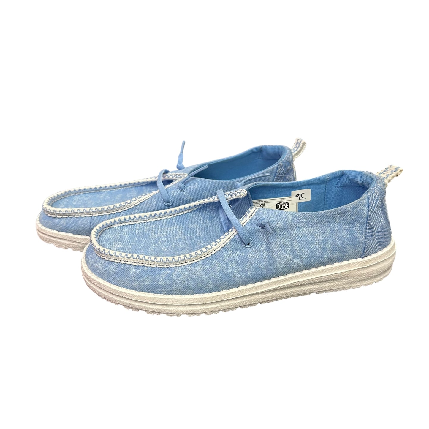 HEY DUDE NWIB WENDY SURF WASH SLIP ON SHOES 56 SZ 8