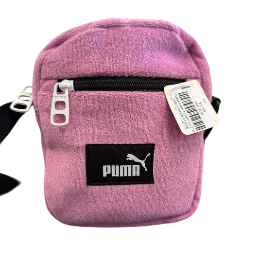 PUMA PINK TERRY CLOTH CROSSBODY PURSE
