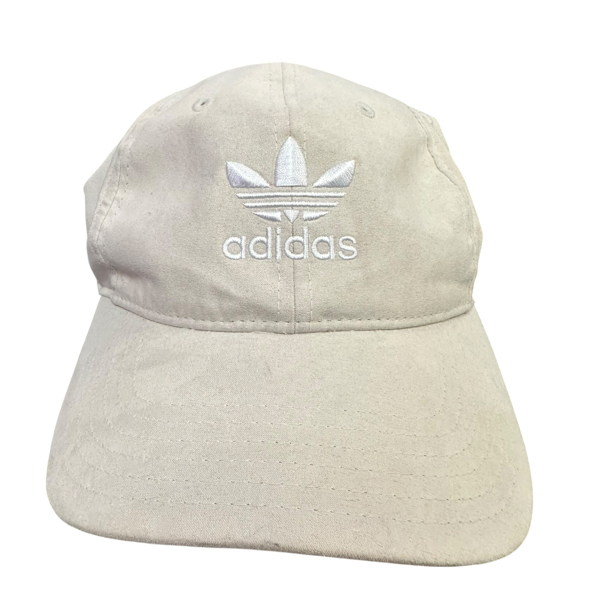 ADIDAS TAN WHITE EMBROIDERED CAP 14 OS
