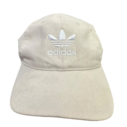 ADIDAS TAN WHITE EMBROIDERED CAP 14 OS