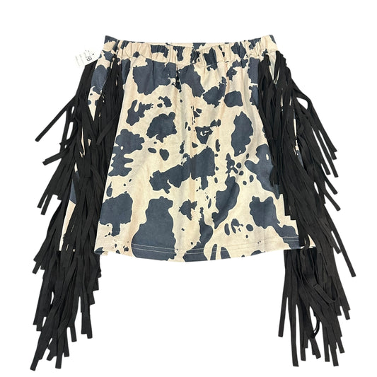 FASHION EXPRESS WESTERN FRINGE SKIRT NWT 143 MEDIUM