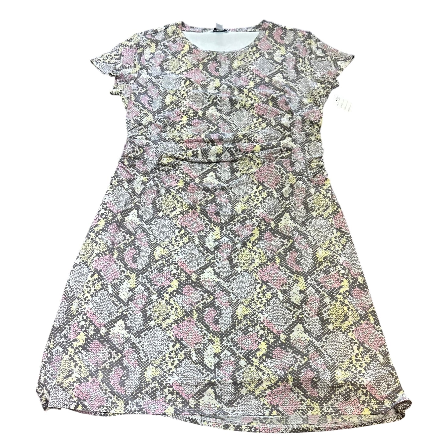 NINE WEST SNAKESKIN COLORFUL DRESS 232 LARGE