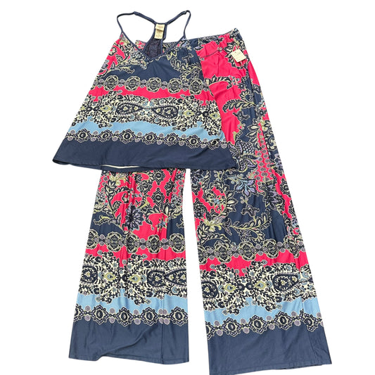 IN BLOOM JONQUIL PINK PAISLEY PAJAMA SET 249 MEDIUM