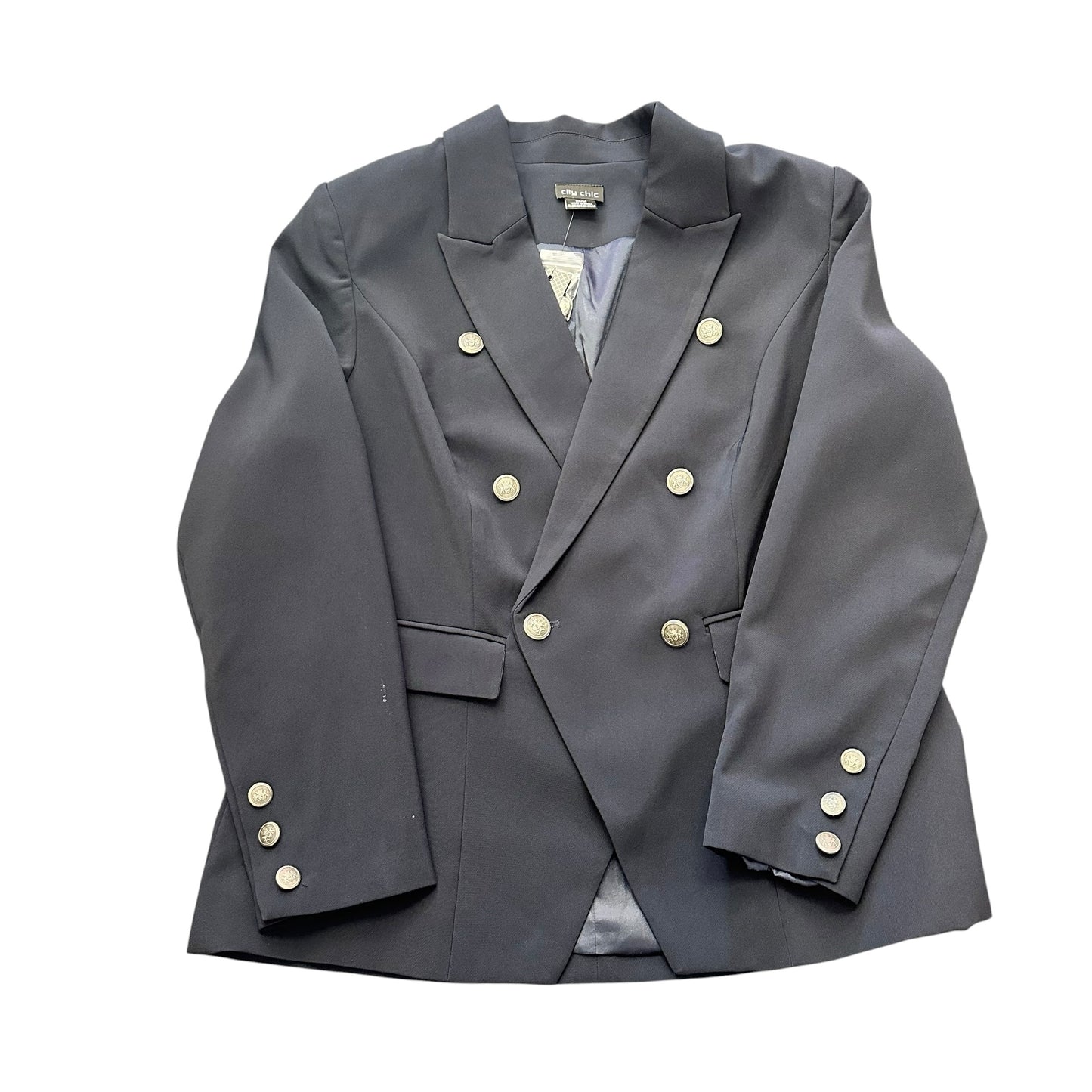 CITY CHIC NAVY BLUE BLAZER NWT 100 SZ 14